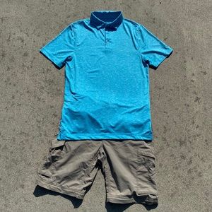 Men’s Spacedye Tech Golf Shirt Sz S / C9 Champion